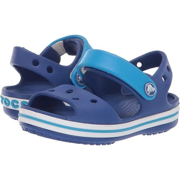 Crocs Kids C13 Blue Navy Crocband Sandals Slip On Summer Comfort Casual OS14-4 - Picture 1 of 8